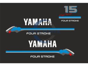 Yamaha 15 HP 4-Stroke High Trust Sticker Set